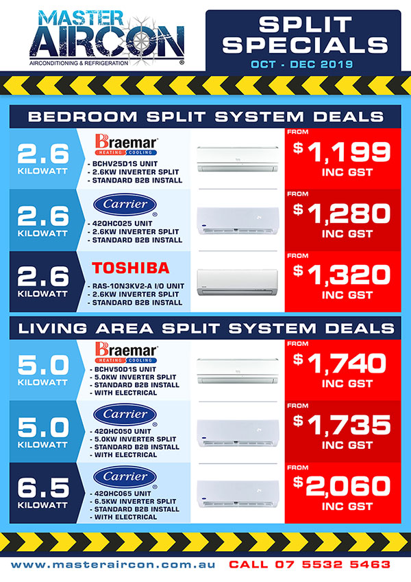 Gold Coast Air Conditioner Specials Master Aircon