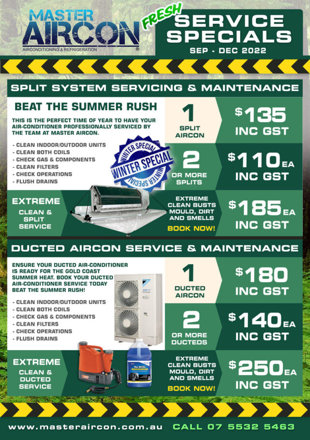 Gold Coast Air Conditioner Specials Master Aircon